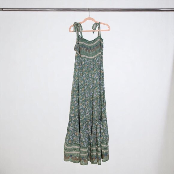 Veronica Beard Benita Tie Strap Tiered Maxi Dress Size Medium - Picture 9 of 9